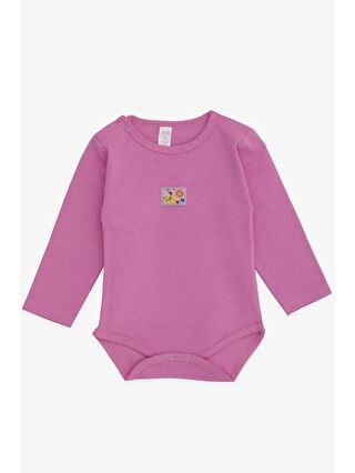 Breeze Kız Bebek Çıtçıtlı Zıbın Body Dostluk Temalı Fil Baskılı Pembe (9 Ay-3 Yaş)