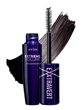 AVON Exxtravert Extreme Suya Dayanıklı Volume Maskara Brown Black