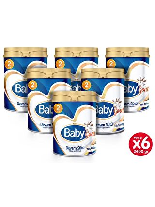 Baby Goat 2 Keçi Sütü Bazlı Devam Sütü 400 gr x 6 Adet