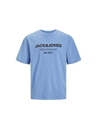 Jack & Jones Gale Erkek Mavi Bisiklet Yaka Tişört