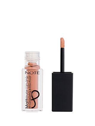 Note Cosmetique Mattever Lip-Ink Mat ve Kalıcı Likit Ruj 01 First Love Beige - Nude