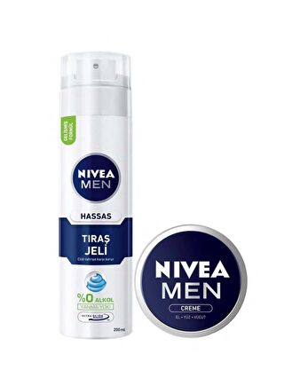 NIVEA Tıraş Jeli Hassas + Men Crème 30 ml