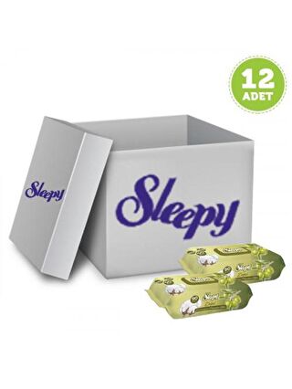 Sleepy Islak Havlu Zeytinyağı-Pamuksu Lifler 90 lı x 12 Adet (1080 Yaprak)