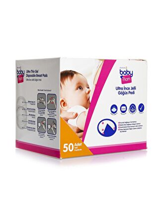 baby mom Ultra İnce Jelli Göğüs Pedi 50 Adet