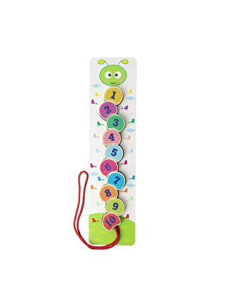 Baby Toys Montessori Tırtıl İpe Dizme oyunu