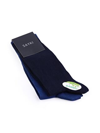 Lacivert-Açık Fuşya-Açık Sarı