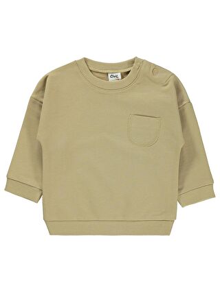 Civil Bej Baby Erkek Bebek Sweatshirt 6-18 Ay Taş Rengi