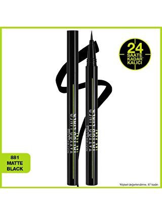 Maybelline New York Tattoo Liner Ink Pen – 881 Mat Siyah