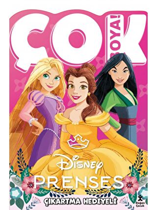 Doğan Çocuk Disney Prenses - Çok Boya! Çıkartmalı Dev Boyama Kitabı -