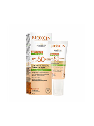 Bioxcin Sun Care Çok Yüksek Korumalı Akneye Eğilimli Ciltler İçin Renkli Güneş Kremi SPF50+ 50ml