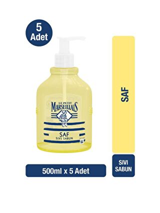 Le Petit Marseillais Saf Sıvı Sabun Zeytinyağı 500 ml x5 Avantajlı Paket