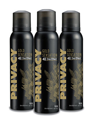 Privacy Gold Men Deodorant 3x150ml