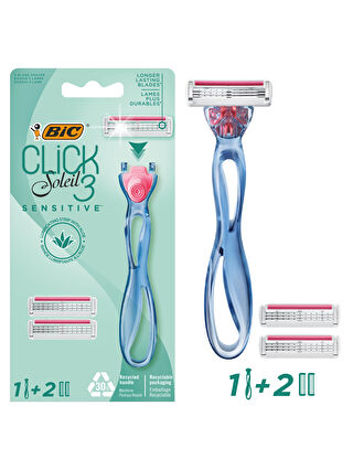 Bic Soleil Click Kadın Sistem Tıraş Bıçağı 1 Sap + 2 Yedek Kartuş