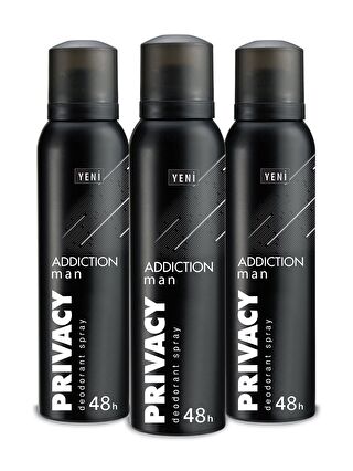 Privacy Man Addiction Erkek Deodorant 3x150ml