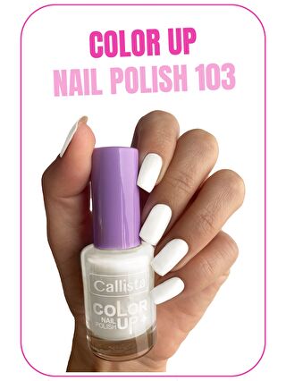 Callista Color Up Nail Polish Oje 103 White As Snow - Beyaz