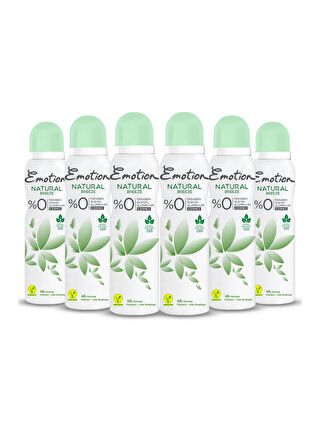 Emotion Natural Breeze Deodorant 6x150ml