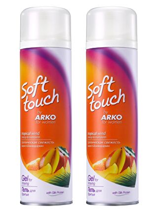 Arko Soft Touch Tropical Wind Kadın Tıraş Jeli 2x200 ml