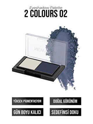 New Well Porcelain Make Up 2li Far Paleti No:02