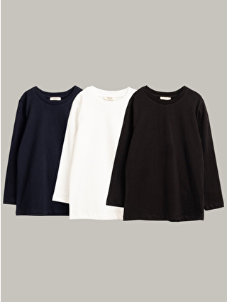 Beyaz-Lacivert-Siyah