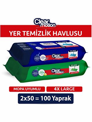 Clearmotion Yer Temizlik Havlusu(2x50) 100 Yaprak