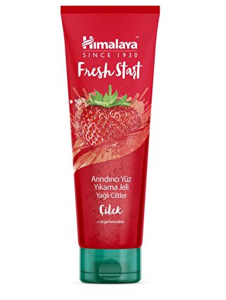 Himalaya Since 1930 Fresh Start Arındırıcı Yüz Yıkama Jeli, Çilek, Bektaşi Üzümü, Yağ Temizleyici, Yağlı Ciltler, 100 ml