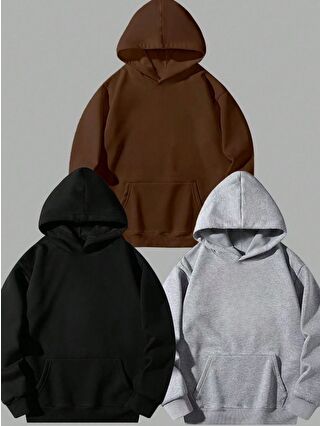 Gri-Siyah-Açık Kahverengi