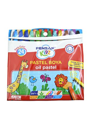 Pensan Kidz Çantalı Pastel Boya 24 Renk