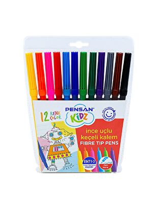 Pensan Kidz Keçeli Kalem İnce Uçlu 12 Renk 5000