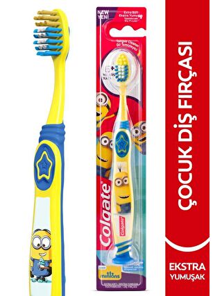 Colgate Minions 6+ Yaş Vakumlu Yapışkan Sap Ekstra Yumuşak Çocuk Diş Fırçası