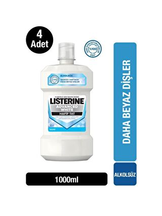 Listerine Advanced White Hafif Tat 1000 ml x 4