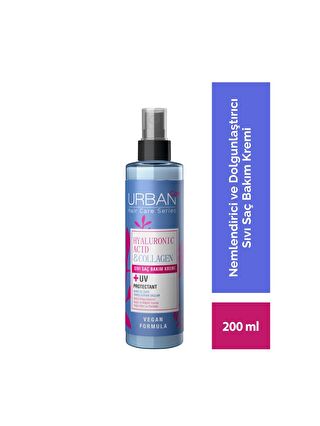 Urban Care Hyaluronik Asit&Kolajen Kuru ve Cansız Saçlara Özel Sıvı Saç Bakım Kremi-Vegan-200 ML