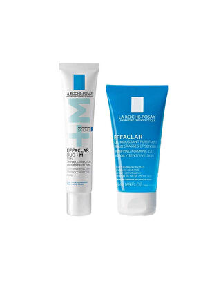 La Roche Posay Effaclar Duo+ M Bakım Kremi 15ml + Effaclar Temizleme Jeli 50ml