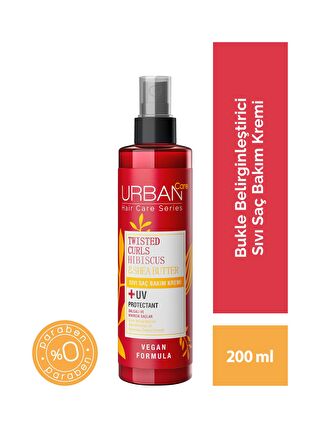 Urban Care Hibiscus&Shea Butter Kıvırcık ve Dalgalı Saçlara Özel Sıvı Saç Bakım Kremi-Vegan-200 ML