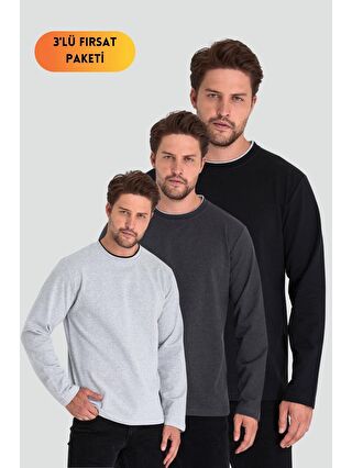 Siyah-Antrasit-Gri Melanj