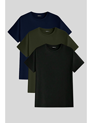 Mavi-Siyah-Açık Yeşil