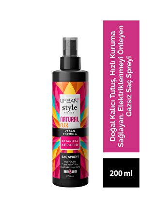 Urban Care Style Guide Natural Flex Gazsız Saç Spreyi-Doğal ve Kalıcı Tutuş-Vegan-200ML