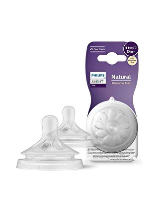 Philips Avent Doğal Tepkili 2'li Biberon Emziği 2 Numara 0+ Ay