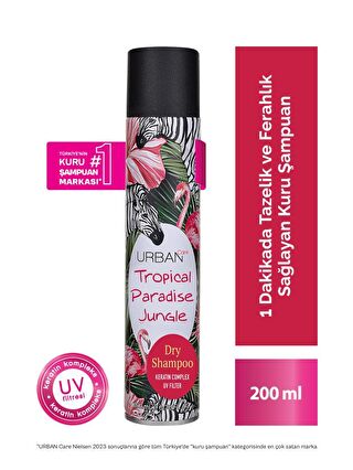 Urban Care Tropical Paradise Jungle Hacimlendirici Kuru Şampuan - Vegan - Uv Korumalı - 200 ml