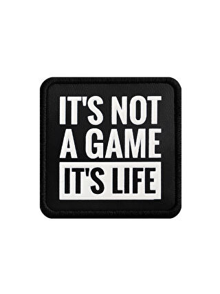 BlackBörk V1 It's Not A Game It's Life - 2 Kod Logolu Unisex Siyah-Siyah Bench (Patch)