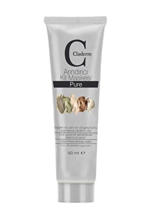 Claderm 50 ml Kil Maskesi – Pure