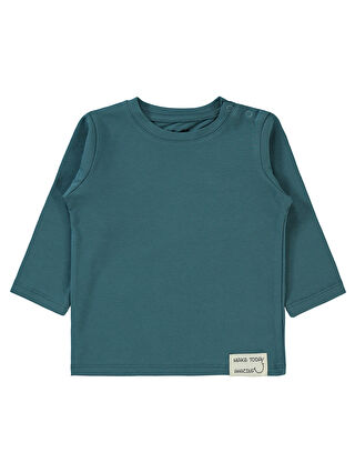 Civil Kız Bebek Sweatshirt 6-18 Ay Petrol