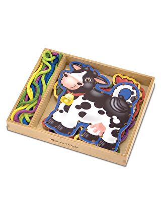 Melissa and Doug Ahşap İp Geçirme - Çiftlik Hayvanları