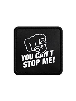 BlackBörk V1 You Can't Stop Me - 2 Kod Logolu Unisex Siyah-Siyah Bench (Patch)