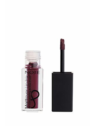 Note Cosmetique Mattever Lip-Ink Mat ve Kalıcı Likit Ruj 16 Plum Queen - Mor