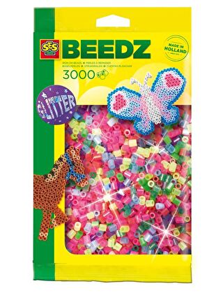 SES Creative Beedz - Ütü Boncukları 3000 Parça - Simli