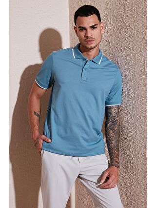 Buratti Mavi Pamuklu Regular Fit Polo Yaka T Shirt 5902063