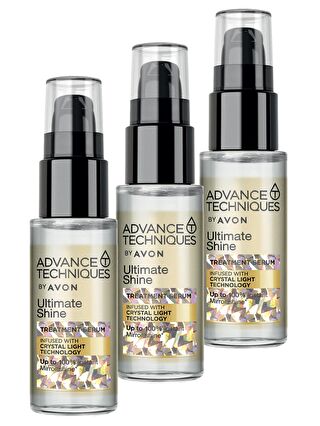 AVON Advance Techniques Parlaklık Veren Saç Serumu 30 Ml. Üçlü Set