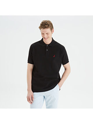 Nautica Erkek Siyah Classic Fit Kısa Kollu Polo