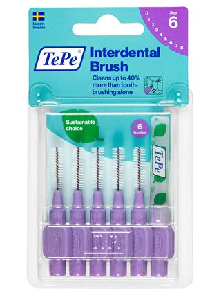 Tepe Blister Arayüz Fırçası 1.1 mm Mor 6 lı