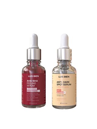 Luis Bien Leke Serumu + Aha Bha Serum ( Aydınlatıcı Ve Yenileyici Cilt Bakım Seti)